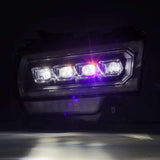 AlphaRex 19-21 Ram 2500 NOVA LED Proj Headlights Plank Style Black w/Activ Light/Seq Signal/DRL - 880553