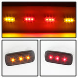 Xtune Dodge Ram 10-14 Dually 2 Red LED 2 Amber LED Fender Lights 4pcs Smoke ACC-LED-DR10-FL-SM - 9924781