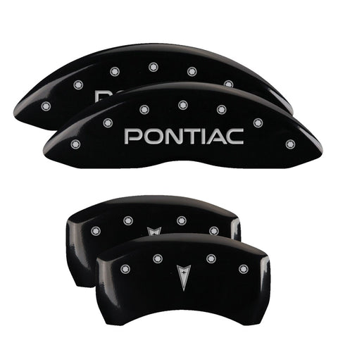 MGP 4 Caliper Covers Engraved Front & Rear MGP Yellow Finish Black Characters 2009 Pontiac G8 - 18011SMGPYL