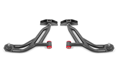 BMR 10-14 Ford Mustang / Shelby GT500 Non-Adj. Lower A-Arms (Poly/Delrin) - Black Hammertone - AA754H