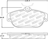 StopTech Street Select Brake Pads - Front/Rear - 305.05420