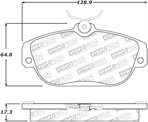 StopTech Street Select Brake Pads - Front/Rear - 305.05420