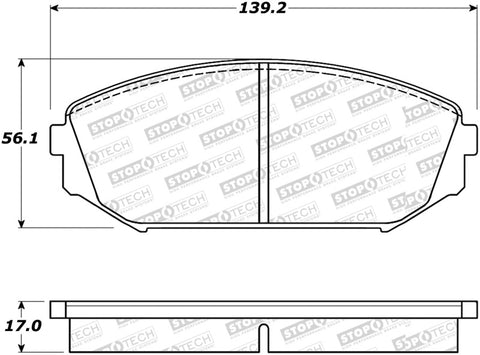 StopTech Street Select Brake Pads - 305.07930