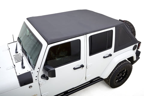 Rugged Ridge 07-18 Jeep Wrangler JKU 4 Dr Black Diamond Stitch Cloth Voyager Top - 13861.35