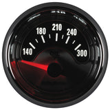 Autometer American Muscle 2-1/16in Short Sweep Electric 140-300 Deg F Oil Temp Gauge - 1248