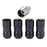 McGard Wheel Lock Nut Set - 4pk. (Cone Seat) M14X1.5 / 21mm & 22mm Dual Hex / 1.965in. L - Black - 24220