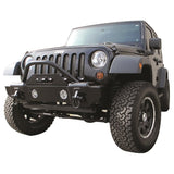 Rampage 2007-2018 Jeep Wrangler(JK) Recovery Bumper Stubby Front - Black - 88509