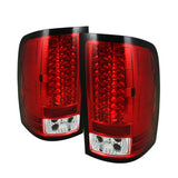 Spyder GMC Sierra 07-13 (Not 3500 Dually 4 Rear Wheels)LED Tail Lights Red Clear ALT-YD-GS07-LED-RC - 5014955