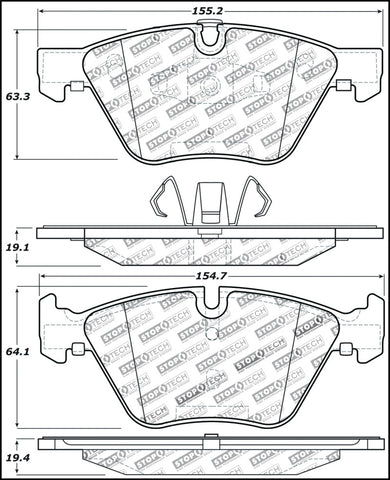 StopTech Performance Brake Pads - 309.10611