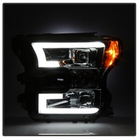 Spyder Ford F150 2015-2017 Projector Headlights - Light Bar DRL LED - Smoke PRO-YD-FF15015-LBDRL-SM - 5083678