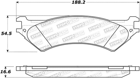 StopTech Street Brake Pads - 308.08020