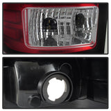 Spyder 07-13 GMC Sierra 1500 V2 Light Bar LED Tail Lights - Red Clear (ALT-YD-GS07V2-LBLED-RC) - 5084767