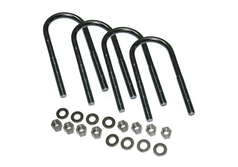 Superlift U-Bolt 4 Pack 5/8x3-7/8x14 Round w/ Hardware - 11844