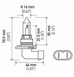 Hella Bulb 9005/Hb3 12V 65W P20D T4 (2) - 9005TB