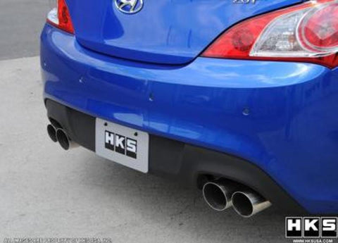 HKS 10+ Genesis V6 & 2.0L Turbo Legamax Premium Rear Section Exhaust (OVERSIZED SHIPPING) - 31021-KB002