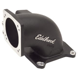 Edelbrock High Flow Intake Elbow 95mm Throttle Body to Square-Bore Flange Black Finish - 38493