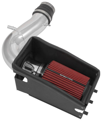 Spectre 11-19 Ford Explorer V6-3.5L F/I Air Intake Kit - Polished Aluminum w/Red Filter - 9038