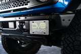 DV8 Offroad 21-22 Ford Bronco Factory Front Bumper License Relocation Bracket - Side - LPBR-02