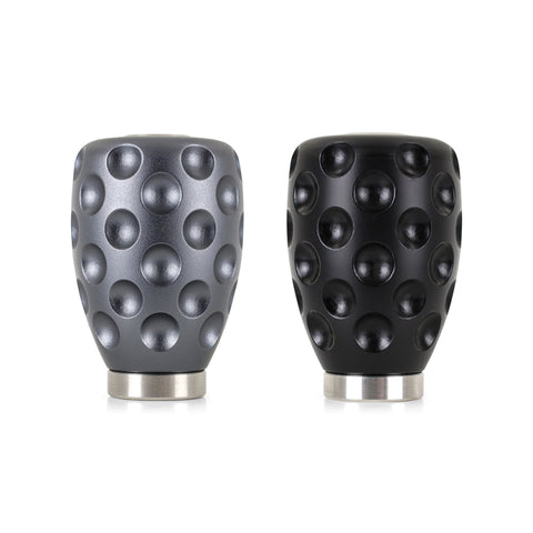 Mishimoto Steel Core Dimple Shift Knob Gunmetal Aluminum - MMSK-DMPL-GM