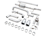 AWE 0FG 21+ Ford F150 Dual Split Rear Exhaust - 5in Chrome Silver Tips - 3015-32105