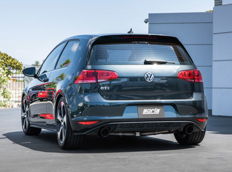 Borla 15-17 Volkswagen GTI (MK7) 2.0T AT/MT SS S-Type Catback Exhaust w/Black Chrome Tips - 140750BC