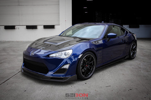 Seibon 12-13 BRZ/FRS VS Style Carbon Fiber Hood - HD1213SCNFRS-VS