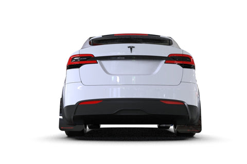 Rally Armor 2022 Tesla Model X/X Plaid Black UR Mud Flap - Metallic Black Logo - MF102-UR-BLK/MBK