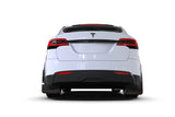 Rally Armor 2022 Tesla Model X Black UR Mud Flap w/ Red Logo - MF102-UR-BLK/RD