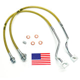 Superlift 99-04 Ford F-250/F-350 w/ 4-8in Lift Kit (Pair) Bullet Proof Brake Hoses - 91510