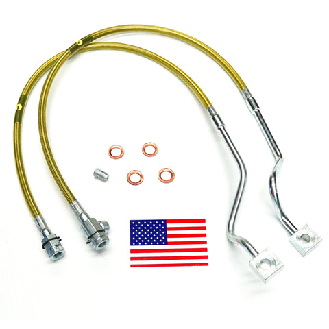 Superlift 99-04 Ford F-250/F-350 w/ 4-8in Lift Kit (Pair) Bullet Proof Brake Hoses - 91510