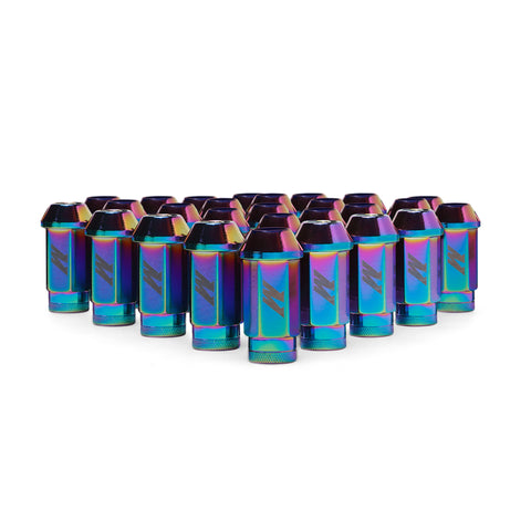 Mishimoto Aluminum Locking Lug Nuts M12x1.5 27pc Set Neo Chrome - MMLG-15-27LNC