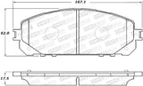 StopTech Street Brake Pads - Front - 308.18390