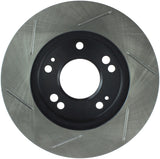 StopTech Power Slot 4/89-00 Mitsubishi Eclipse GST / 2/98-01 Galant 4 cyl Slotted Left Front Rotor - 126.46042SL