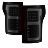 Spyder 15-17 Ford F-150 LED Tail Lights (w/Blind Spot) - Black Smoke (ALT-YD-FF15015BS-LBLED-BSM) - 5085337