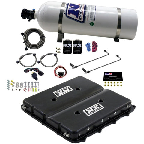 Nitrous Express Nitrous Kit w/Billet LT4 Supercharger Lid w/15lb Bottle - 20939-15