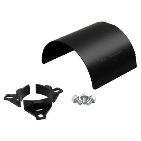 Injen Aluminum Air Filter Heat Shield Universal Fits 3.50 Black - HS3500BLK