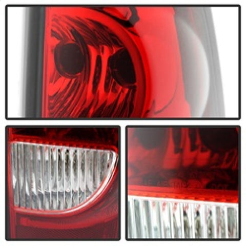 Xtune Chevy Silverado 1500-2500-3500 03-06 OEM Style Tail Lights Red Clear ALT-JH-CS03-OE-RC - 9026362