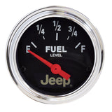 Autometer Jeep 52mm 73 OHMS Empty/8-12 OHMS Full Short Sweep Electronic Fuel Level Gauge - 880428