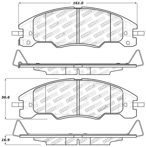 StopTech Performance Brake Pads - 309.13390