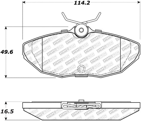 StopTech Street Select Brake Pads Rear - 00-06 Lincoln LS - 305.08060