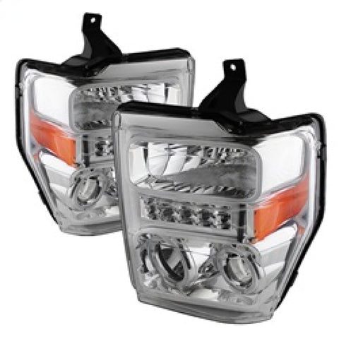 Xtune Ford F250/350/450 Super Duty 08-10 Projector Headlights LED Halo Chrome PRO-JH-FS08-LED-C - 5076274