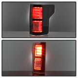 Spyder Ford F150 2015-2017 Light Bar LED Tail Lights - Black ALT-YD-FF15015-LBLED-BK - 5083487