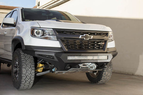 Addictive Desert Designs 17-18 Chevy Colorado Stealth Fighter Front Bumper w/ Winch Mount - F371202740103