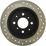 StopTech Acura & Honda Civic/Del Sol Drilled Right Rear Rotor - 128.40017R