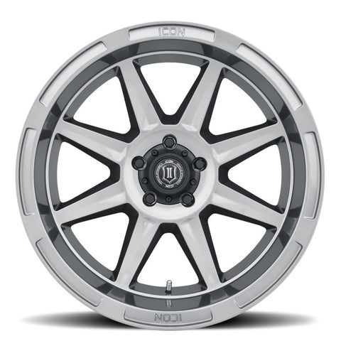 ICON Bandit 20x10 5x5 -24mm 4.5in BS 71.50mm Bore Gun Metal Wheel - 6020107345GM