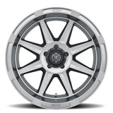 ICON Bandit 20x10 6x5.5 -24mm Offset 4.5in BS Gunmetal Wheel - 6020108345GM