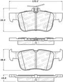 StopTech Street Brake Pads w/Shims & Hardware - Rear - 308.16650