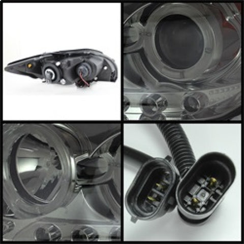 Spyder Scion TC 08-10 Projector Headlights LED Halo -Replaceable LEDs Smke PRO-YD-TTC08-HL-SM - 5073327