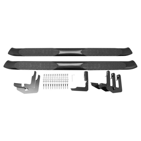 Westin 18-20 Jeep Wrangler JL Unlimited 4DR PRO TRAXX 5 Oval Nerf Step Bars - Textured Black - 21-54065