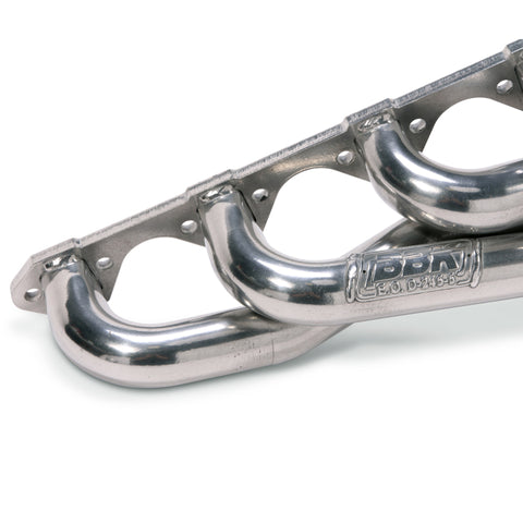 BBK 79-93 Mustang 5.0 Shorty Unequal Length Exhaust Headers - 1-5/8 Silver Ceramic - 15150